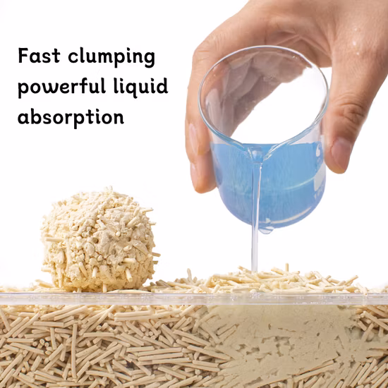 Free Samples Peach Scent Tofu Cat Litter with Fast Clump